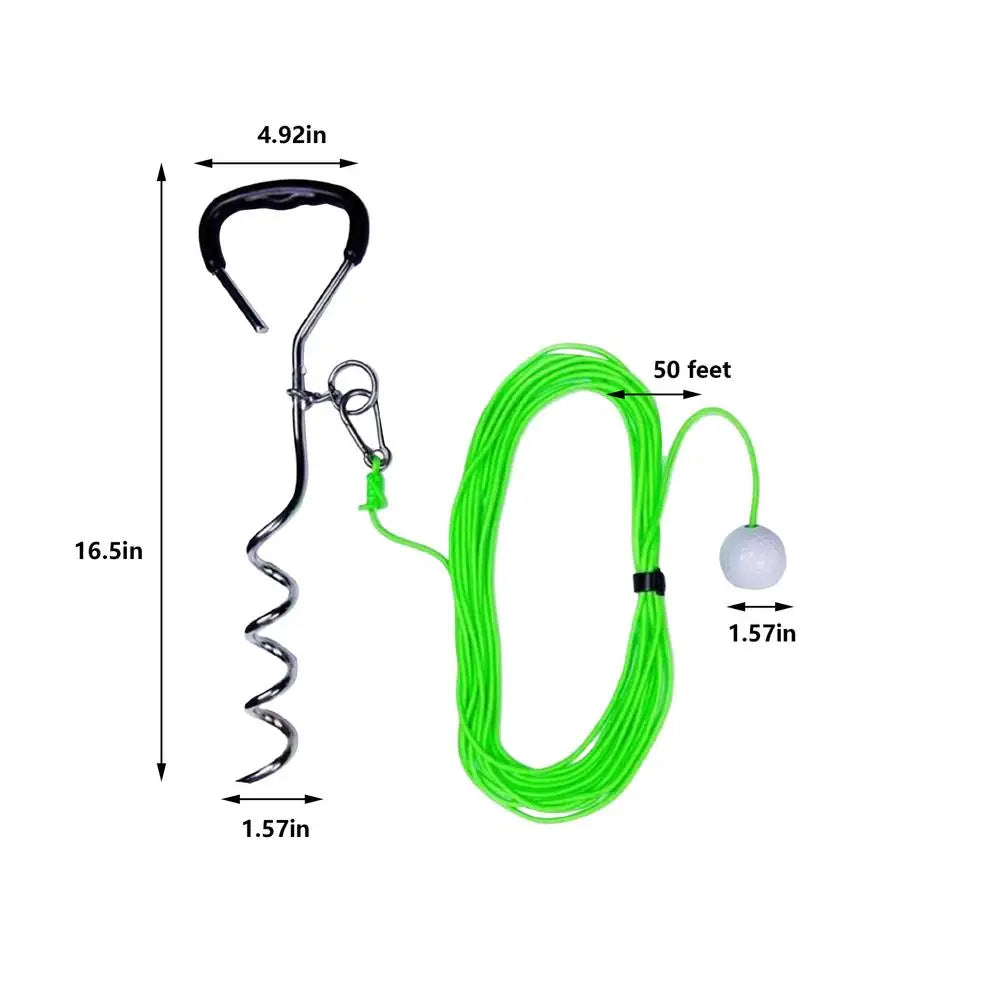 Swing Away - Golf Swing Trainer Ball with 50ft Return Rope